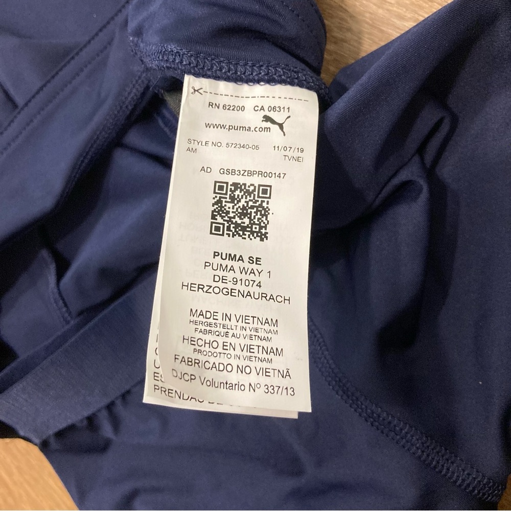 Puma Girls Navy Blue Athletic Tennis Skirt Activewear Size XS (5-6) With Shorts - Picture 16 of 16